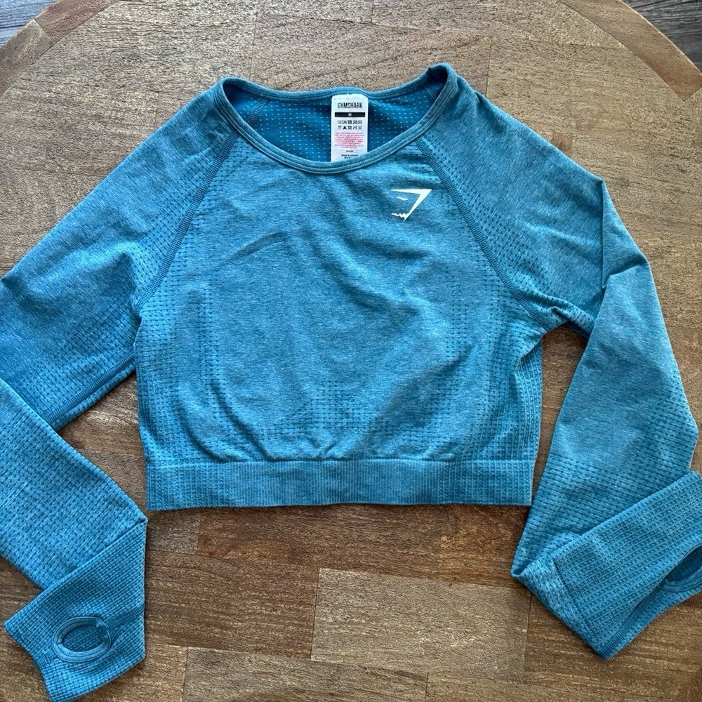 Gymshark Athletic Cropped Long Sleeve Top M